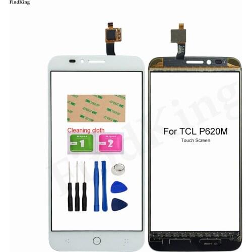 Mobile Touch Screen For TCL P620M Touch Screen Glass Digitizer Panel Lens Sensor Tools 3M Glue Wipes