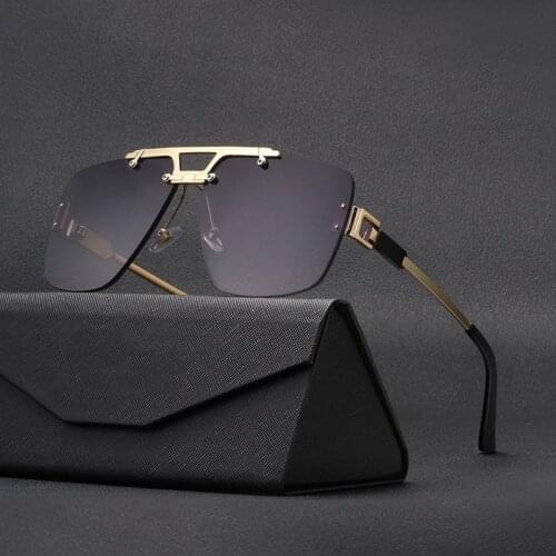 2021 new style frameless toads sunglasses fashion trend of women square-framed sunglasses men explosive style sunglasses designe