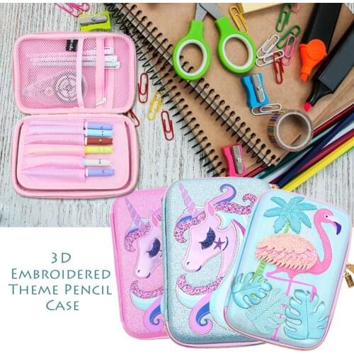 New Cute Pencil Case Large Capacity Widened Muiti-functional Pen Holder Box Colorful Stationery Organizer For Students