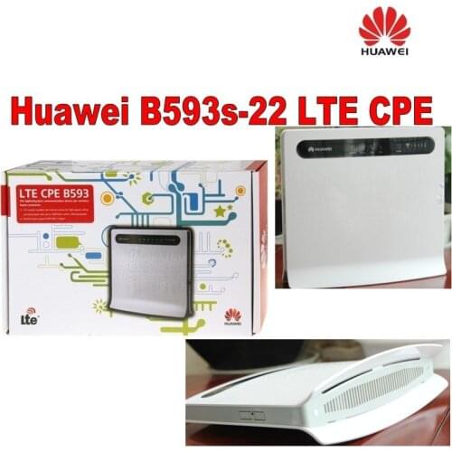 Free Shipping 100Mbps Unlock 4G LTE CPE Router Huawei B593 B593S-22+a pair of B593 antenna