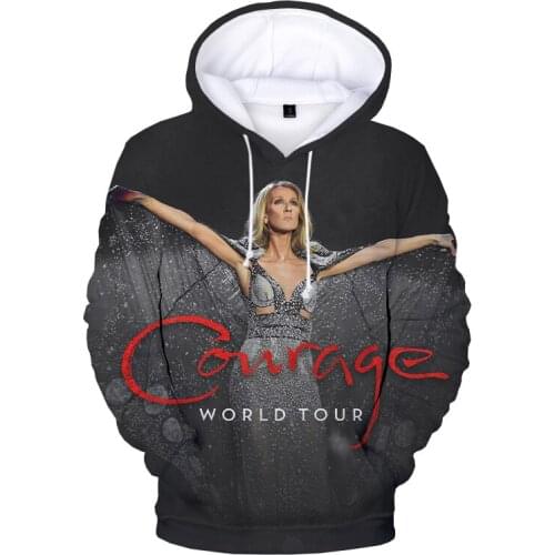 2021 Celine Dion 3D Print Hoodie Sweatshirts Men Women Fashion Casual Pullover Harajuku Streetwear Oversized Celine Kids Clothes