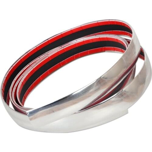 Beler 30mm 2.5m Exterior Car Chrome Adhesive Strip Trim Tape Molding Styling Decoration For VW Audi Ford BMW Hyundai Chevrolet