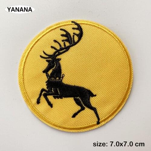 Buck icon patch Buck Embroidered Patches for Clothing Stripes Applique Clothes Stickers Iron on Badges