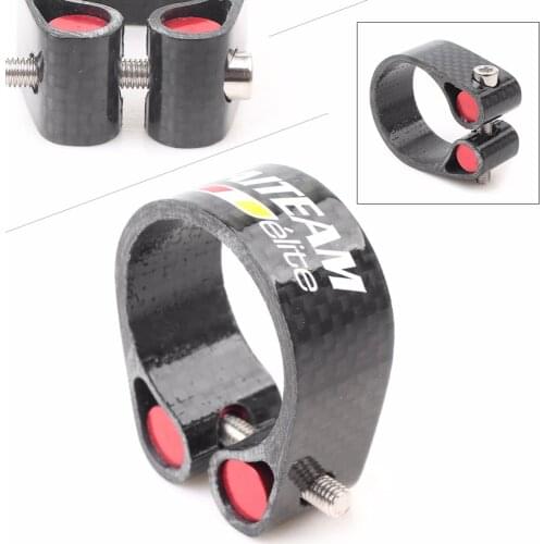 JIMAITEAM Carbon Fiber Seatpost Clamp Mountain Road MTB Mountain Bicycle Seat Post Clamp Tube Clip Bike Parts 31.6 30.8 27.2