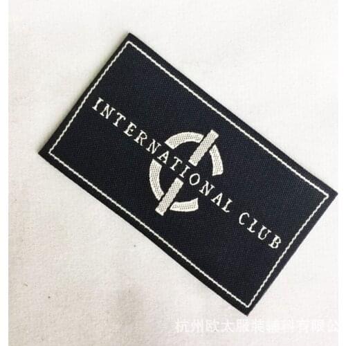 ZeQi customized garment tags woven labels custom main label washable tags sewing labels 1000pcs/lot