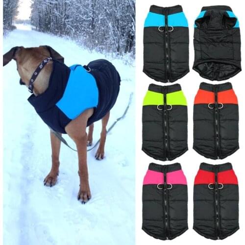 Winter Pet Dog Puppy Clothes Vest Jacket Chihuahua Clothing Warm Dog Clothes Coat For Small Medium Large Dogs 4 Colors S-7XL