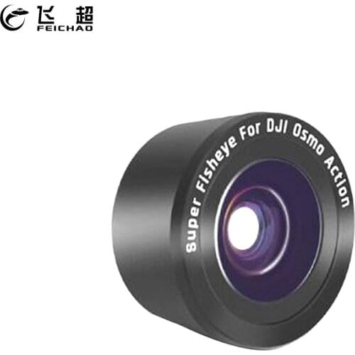 1PC FEICHAO 35mm 180 Degree Fisheye/15X Macro Lens Optical Glass Fish Eye Lens for OSMO Action Camera Lens Filter Accessories