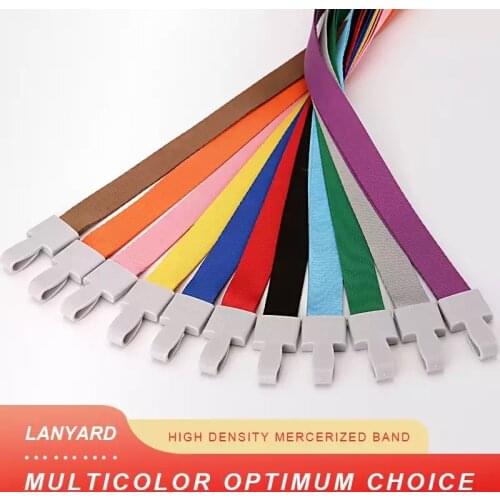 Cheap Hanging Neck Rope Lanyard for iPhone Mobile Phone Straps Camera USB Holder ID Pass Card Name Badge Holder Keys Metal Clip