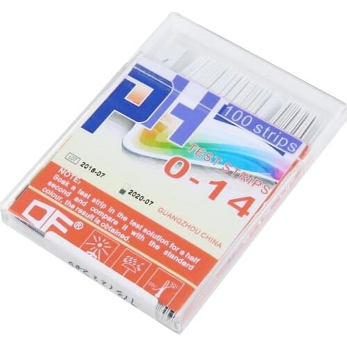 100 Strips 0-14 PH 4 Color Test Paper Alkaline Acid Indicator Meter Roll For Water Urine Saliva Soil Litmus Testing Measuring
