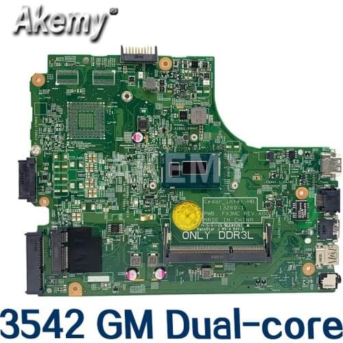 13269-1 Laptop motherboard For DELL Inspiron 3542 3442 original mainboard 3558U/3205U/3805U/2957U