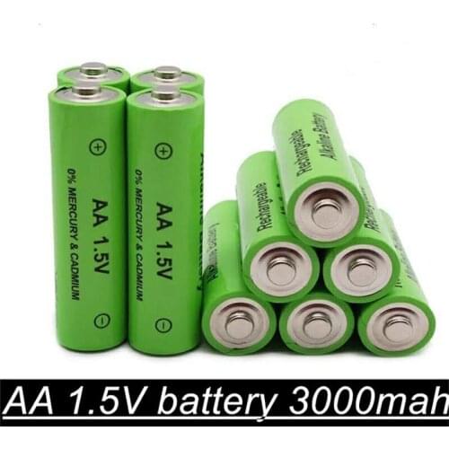 16PCS new AA 1.5v high quality battery AA 3000mAh rechargeable Ni-MH Rechargeable Battery 2A Baterias for Camera Flashlight