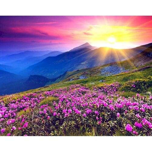 60x75cm Oil Painting By Numbers Scenery Figure DIY Pictures By Numbers On Canvas Frameless Hand Painting Home Decor