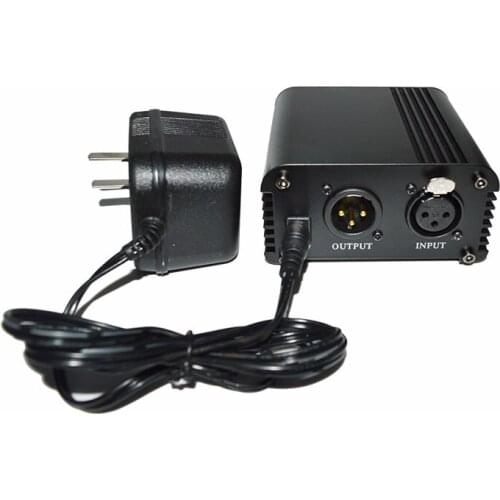 48V Phantom Power Adapter Condenser Microphone Outdoor Car Music Recording Portable power Supply Power Bank