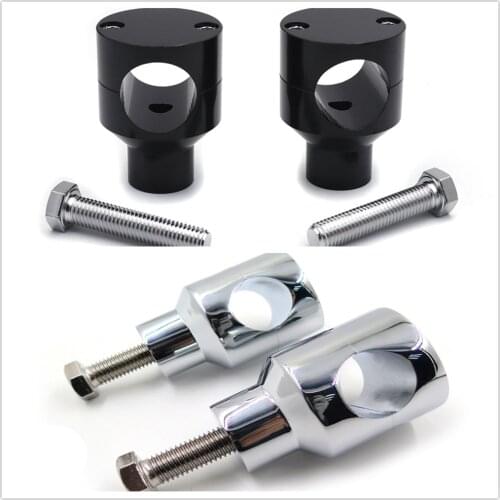 Free Shipping 1.25" 31.25mm Motorcycle Round Handlebar Riser For Harley Davidson Sportster Softail Aftermarket Motor Parts Black
