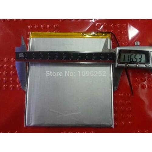 Free shipping large capacity 3.7 V tablet battery 8000 mah each brand tablet universal rechargeable lithium batteries36116135
