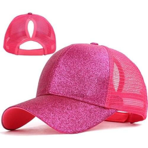 2021 Womens Ponytail Baseball Cap Men Snapback Summer Mesh Hat Female Fashion HIp Hop Hats Casual Adjustable Outdoor