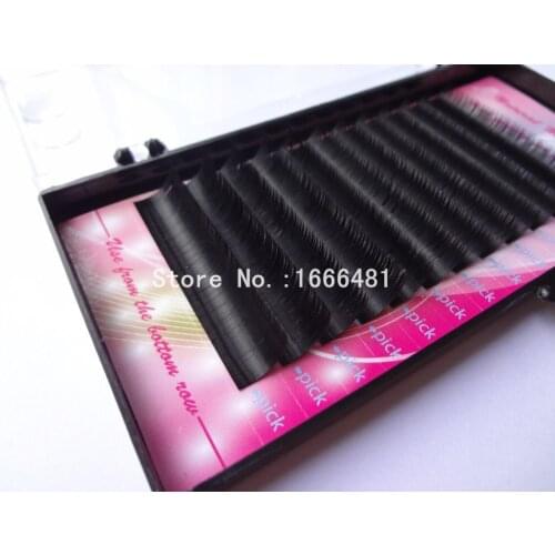 C D Curl Individual Mink Eyelash Extension Soft Black Fake False Eye Lashes 8-13mm Mixed Length