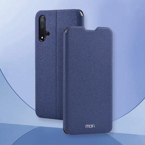Mofi Slim Flip Cases For Huawei Nova 5T Case Nova 5 5i Pro 5Z 6 Se PU Leather + Soft TPU Silicon Stand Cover Funda Coque