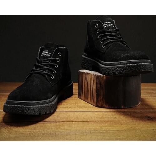 Black boots hombre outdoor running mens Walk male wear for Sneakers shoes Skates leisure mesh flat leather casuales shoe man