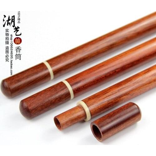 Sweet body Brazils red sandalwood long mouth pull inlay imitation tooth cylinder annatto fragrance pipeline sweet sweet tube
