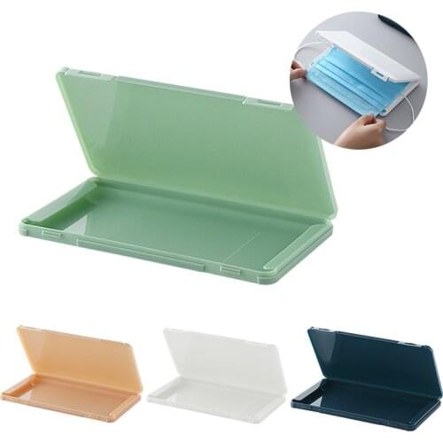 Household Mask Storage Box Moisture-proof Mask Box Out Dustproof Plastic Storage Box Disposable Mask Portable Storage Box