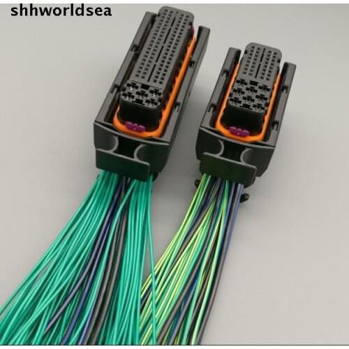 Shhworldsea car 40P+81P engine wiring harness plug / 121P 121 PIN 1J0 906 385C 038 906 379B computer board wiring harness