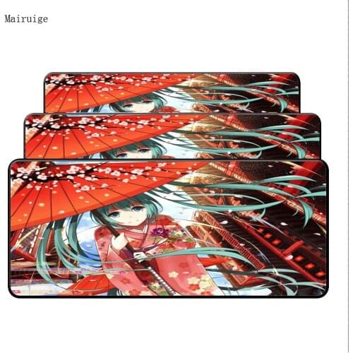 Mairuige Computer Speed Mouse Pads Japanese Anime Girl Gaming Mouse Pad Rubber Gamer Soft Comfort Mouse Mat For CSGO LOL DOTA