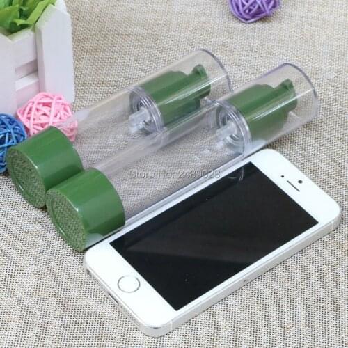 Makeup Tools 30ml 50ml Green Airless Bottle Travel Cosmetic Jars Plastic Emulsion Refillable Bottles Small Watering 2pcs/lot