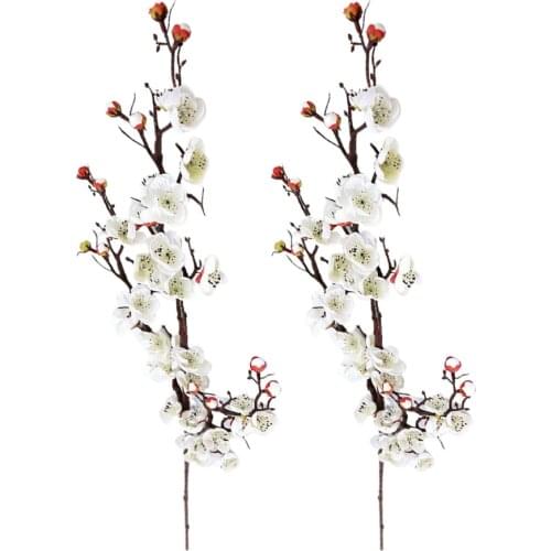 Simulation Artificial Flower Plum Blossom Theme Decorations Chinese Style Wedding Party Living Room Fake Flowers Silk Cloth