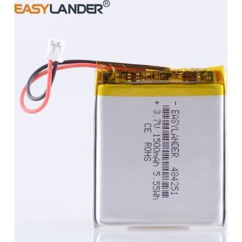 484251 2.0 2p 3.7V 1500mAh 504050 494251 lithium polymer battery Li-Po Batteries For MP3 MP4 navigation instruments toys