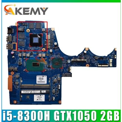 For HP OMEN 15-AX Laptop Motherboard With SR3Z0 i5-8300H CPU GTX1050 2GB GPU L30704-601 DAG35NMB8C0 MB 100% Tested Fast Ship