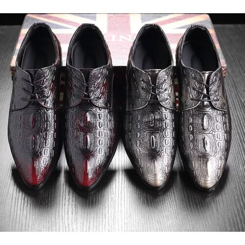 Fashionable Mens British Tip-Up Leather Shoes Suits Lace-ups Business Shoes Leisure Derbies Shoes