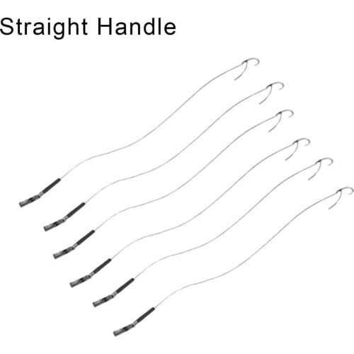 6Pcs Fishing Rig Tied Hook Sharpened Metal Fishing Hook Set for Outdoor Fishing