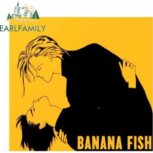 EARLFAMILY 13cm x 12.3cm For BANANA FISH Car Stickers Comical Decal Waterproof Vinyl Material Decals Suitable for VAN RV