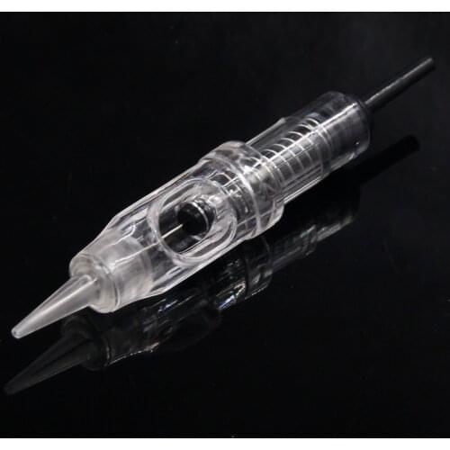 Tattoo Needle 100pcs/lot 1RL Disposable Sterilized Permanent Makeup Cartridge Needles Tips For Eyebrow Lip Agulha Easy Click