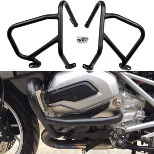 Front Engine Guard Highway Crash Bar Protection For 15 16 BMW R1200R 2015 2016 Black
