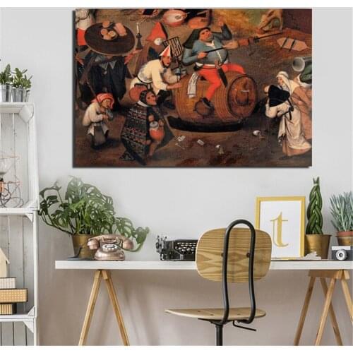 Pieter Bruegel Poster Vintage Canvas Painting Posters Prints Marble Wall Art Painting Decorative Picture Modern Home Decoration