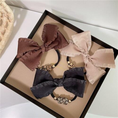 Women Lady Fashion Elastic Hair Ring Luxury Crystal Hair Rubber bands Rope Headbands Ties Hair Accessories for Women & Girls