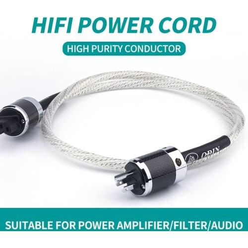 II Hifi Power Cable US/EU version Amplifier CD Player Power Cord,Schuko Power Plug for Audio Nordost Valhalla Series