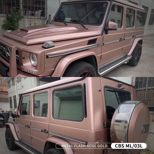 Fashionable Style Rose Gold Color Changing Carbins Car Film 1.52*18m Roll Size Sticker Vinyl Wrap