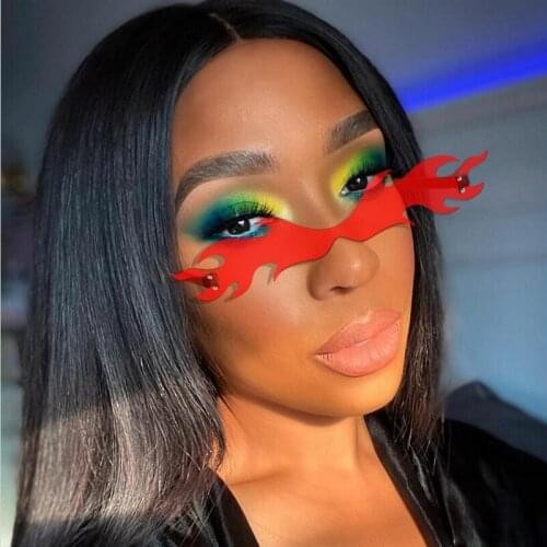 TEENYOUN Women Brand Designer Sunglasses Metal Frame Flame Style Cat Eye Sun Glasses Shades Sunglass Eyeware Oculos de sol UV400