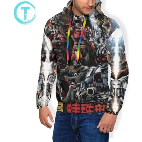 Jaspion Hoodie TOKUSATSU SPECIAL FORCES Hoodies Men Streetwear Pullover Hoodie Popular Autumn Grey Hoodies