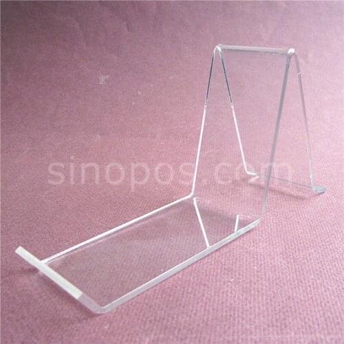 Universal Acrylic Shoes Display Stand, clear plexi support brackets leather shoe sandal slipper sneaker flat easel show shelf