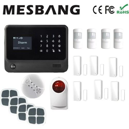 Wifi alarm system with English, French,Russian,Spanish,Dutch free shipping by DHL