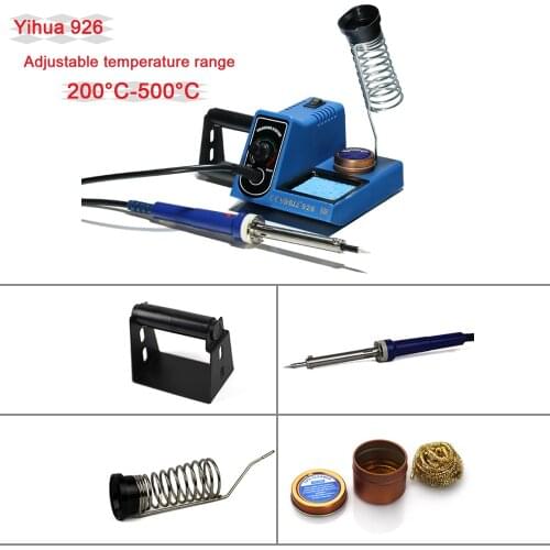 YIHUA 926 60W LED adjustable soldering station 200-500 ° C 60W Iron Temperature Control Welding Iron Station For BGA