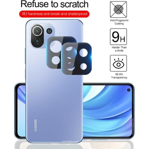 3D Curved Tempered Glass Rear Camera Protective Cover for xiaomi mi 11 lite ultra redmi 9t note 10 pro s poco x3 f3 m3 Lens Case