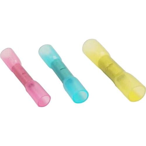 10/30/50PCS Waterproof Heat Shrink Butt Terminals Insulated Electrical Wire Connector Kit Splice Cable Crimp Terminals Connector