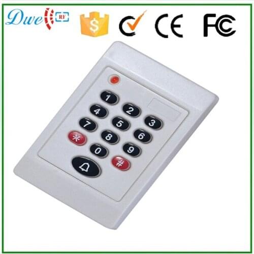 125khz WG26 bits pin key board contactless white card reader with door bell function
