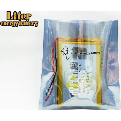126090 3.7v 8000mAh lithium ion rechargeable Polymer battery Replacement With PCB for MP4 MP5 GPS POWER BANK Tablet MID Toys
