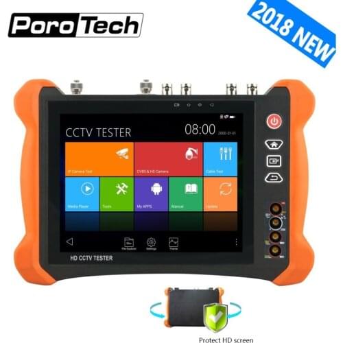 2018New 8inch CCTV Tester Monitor X9 8MP TVI CVI 5MP AHD SDI CVBS H.265 4K IP Camera tester with OPM,TDR,Cable tracer,Multimeter